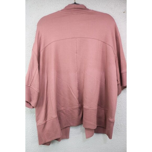 Athleta Short Sleeve Open Front Cardigan-Size S/M-Pockets-Oversized - Picture 7 of 8